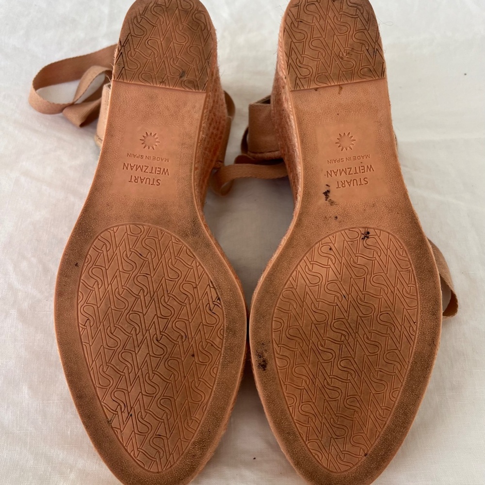 Stuart Weitzman Espadrilles, Dusty Rose, Size 9.5… - image 3